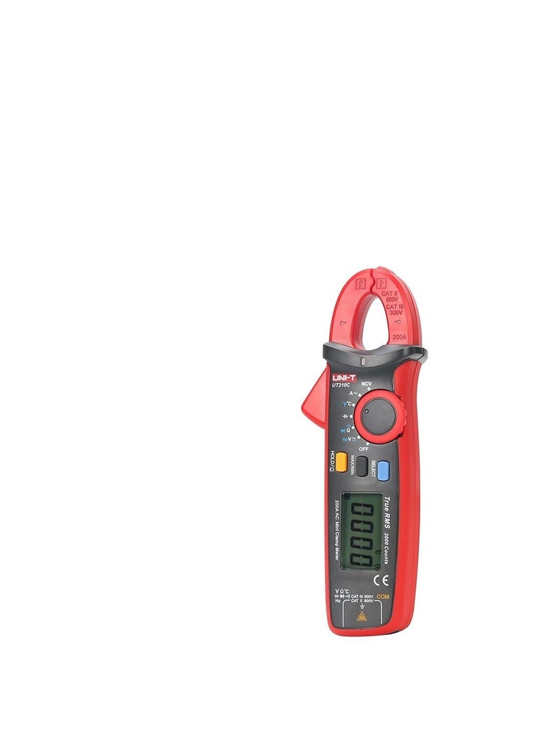 UNI-T Auto Range 200A AC Mini True RMS Clamp Meter-UT 210C