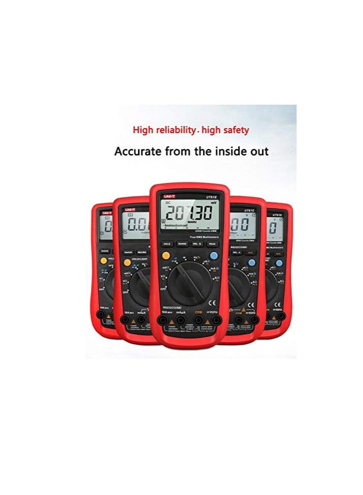 UNI-T Ut61E+ Digital Multimeter Professional Tester True Rms Auto Range Meter 220Mf Large Capacitance 22000 Digits Display