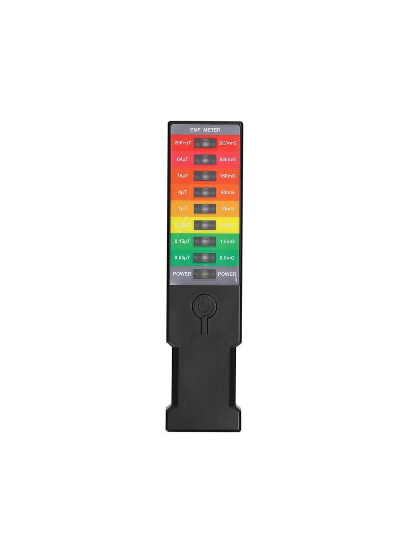 Portable EMF Radiation Detector Handheld Electromagnetic Field Meter with 9 LED Display for Home and Environmental Safety