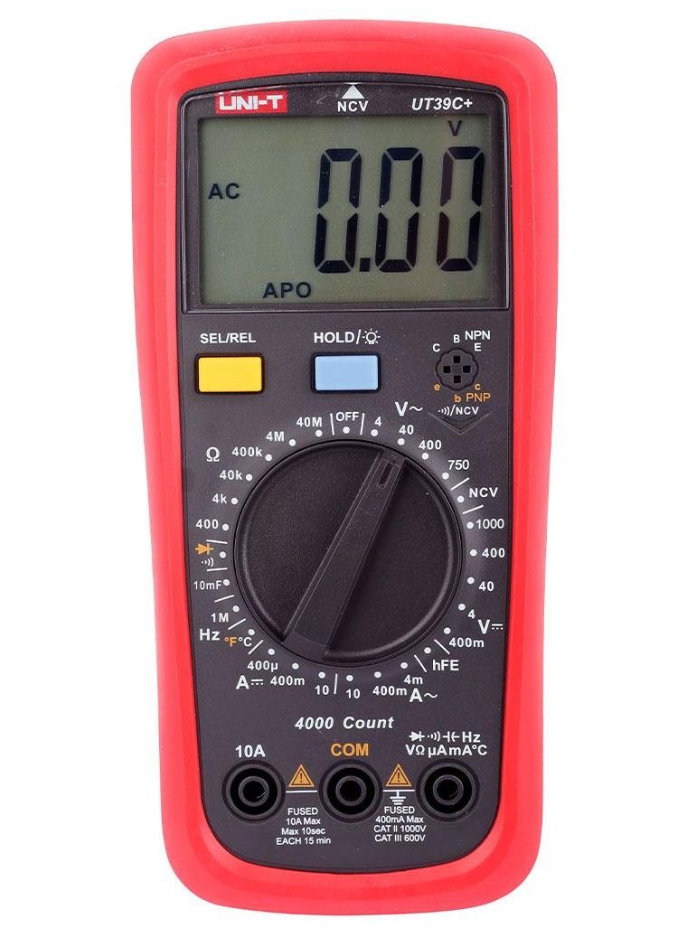 Dmm With Resistance Capacitance Temp Frequency Transistor Data Hold Diode And Continuity