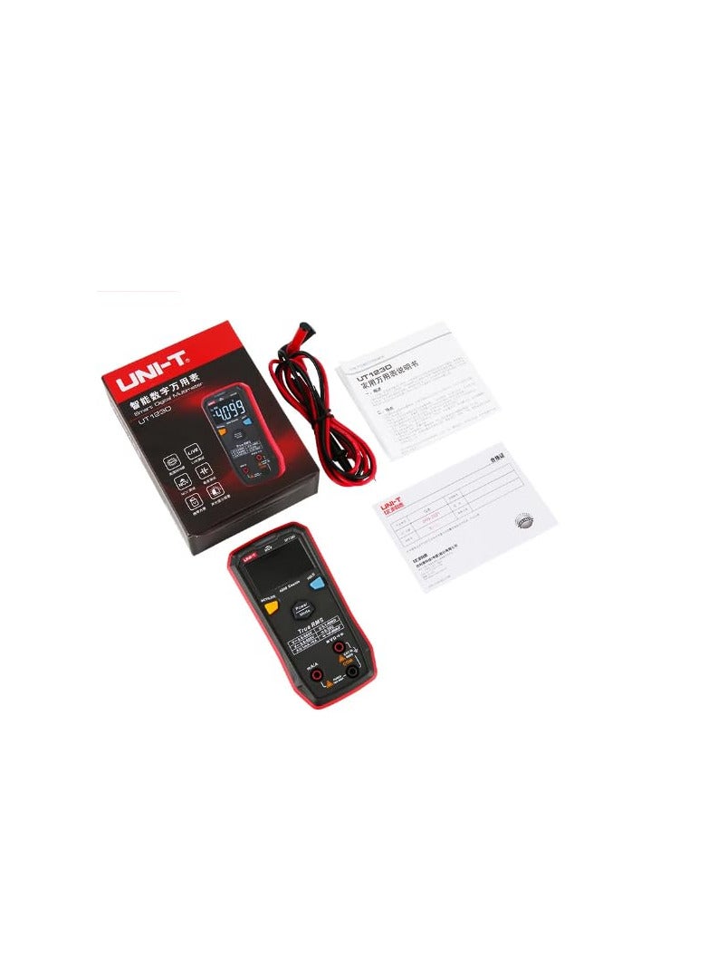 UNI-T UT123T Digital Multimeter, Pocket-Sized Multimeter for AC/DC Voltage, Resistance, and Continuity Testing with Auto-Ranging and LCD Display