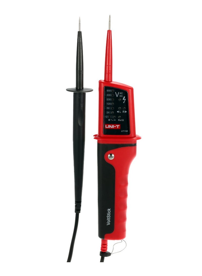 UNI-T UT15B AC/DC Voltage Tester, Professional Non-Contact Voltage Detector with LED Indicators and Continuity Check