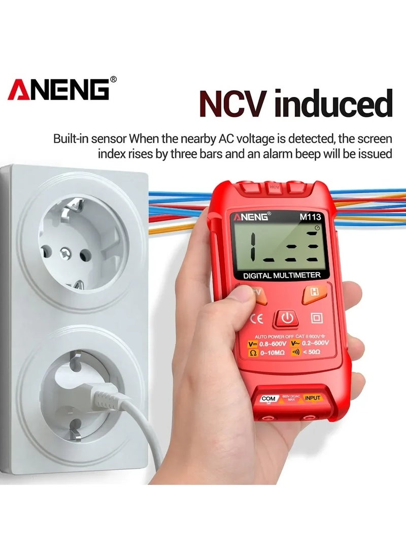 ANENG M113 Mini Digital Multimeter AC/DC Voltage Meter 1999 Counts Multimetro Ohm NCV Electricity Tools Measuring Instruments