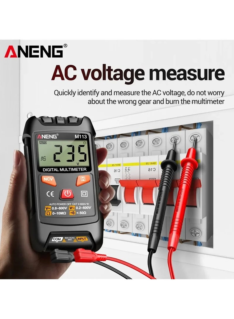 ANENG M113 Mini Digital Multimeter AC/DC Voltage Meter 1999 Counts Multimetro Ohm NCV Electricity Tools Measuring Instruments