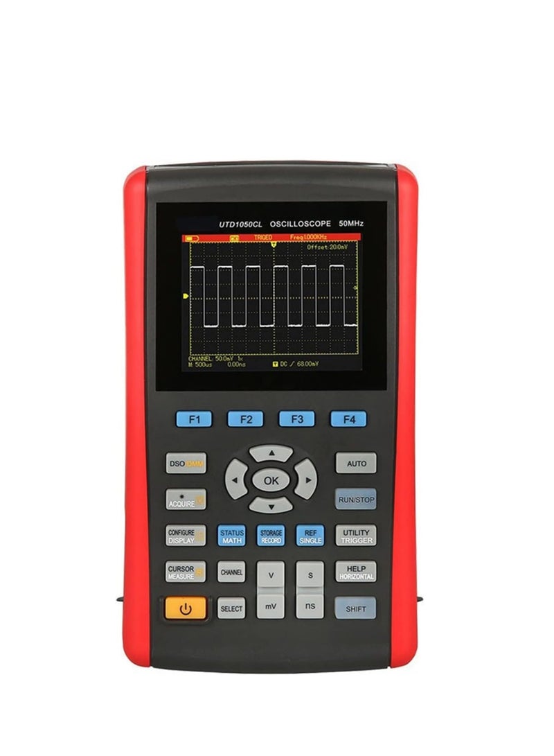 UNI-T UTD1025CL 3.5 Inch Handheld Digital Oscilloscope, Color LCD Display, 25 MHz Bandwidth, Portable Signal Testing and Diagnostics Tool