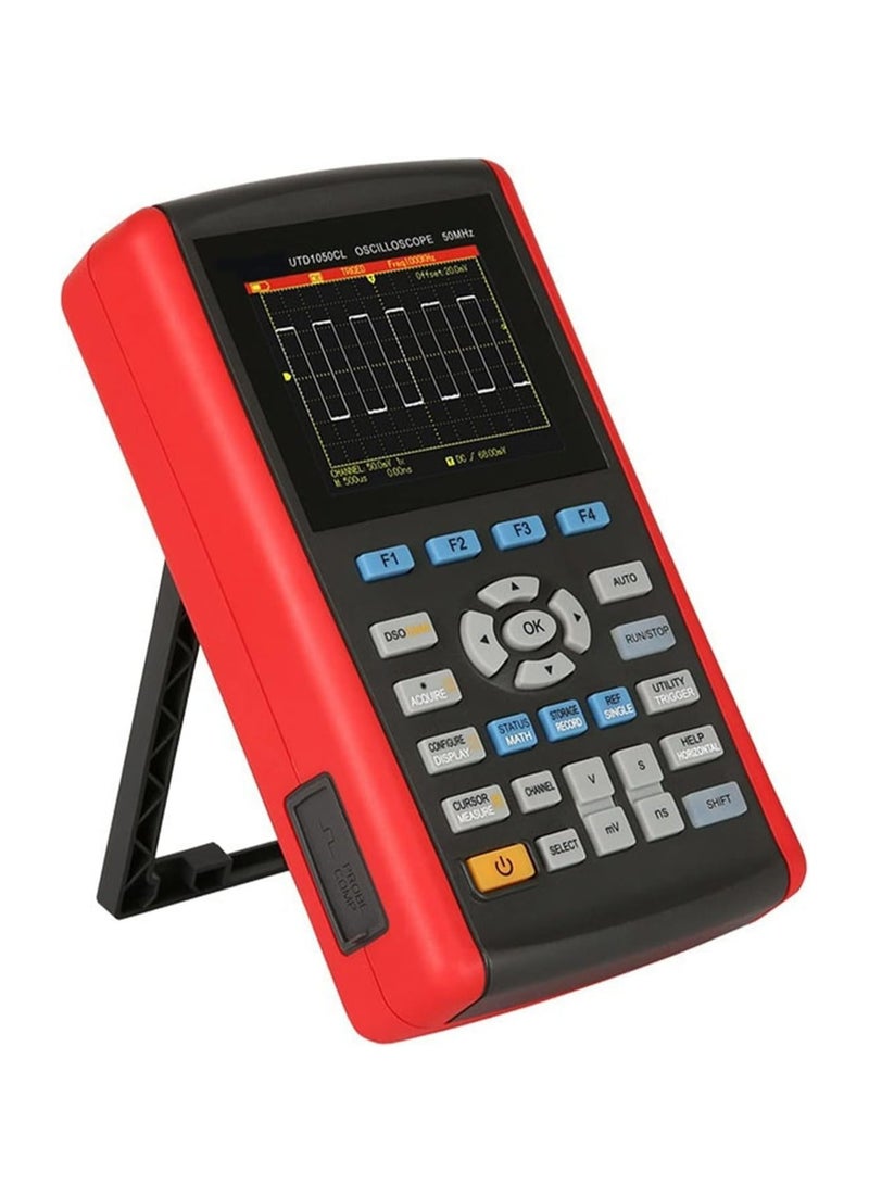 UNI-T UTD1025CL 3.5 Inch Handheld Digital Oscilloscope, Color LCD Display, 25 MHz Bandwidth, Portable Signal Testing and Diagnostics Tool