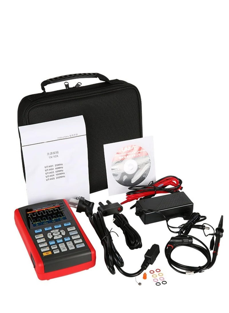 UNI-T UTD1025CL 3.5 Inch Handheld Digital Oscilloscope, Color LCD Display, 25 MHz Bandwidth, Portable Signal Testing and Diagnostics Tool