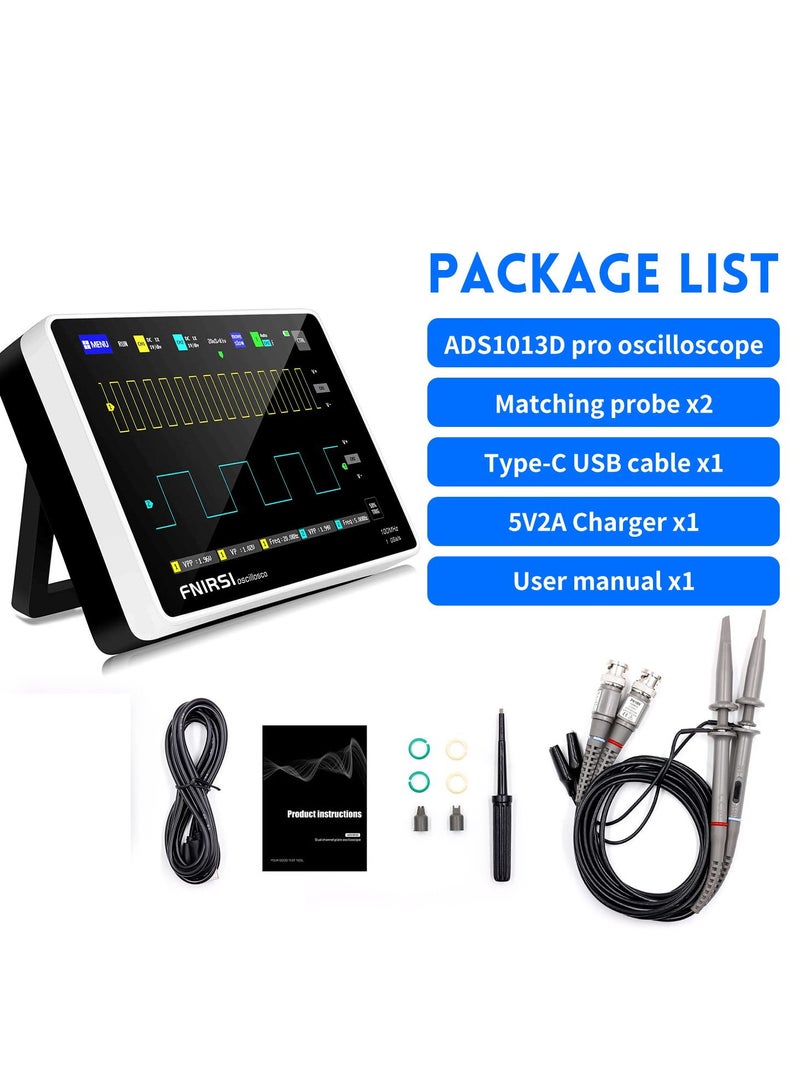 Handheld Tablet 1013D Oscilloscope - 2 Channels 100Mhz, 1GSa/s Sampling Rate, 7