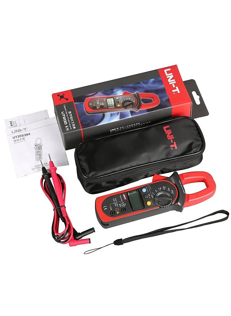 UT204+ Digital Clamp Meter AC Current 600A Display Count 6000 Industrial Electricity (UT203+)