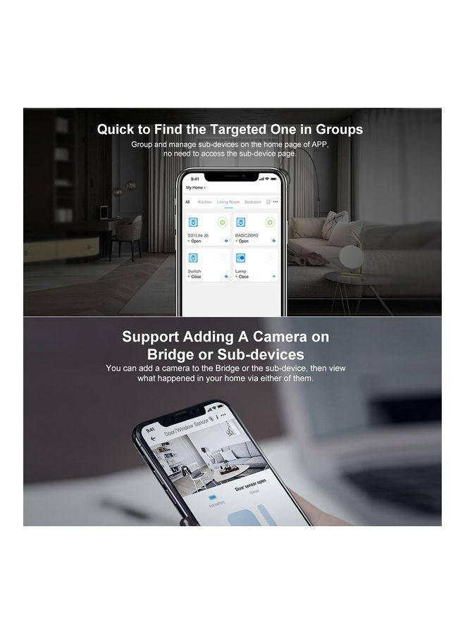 ZBBridge Smart Zigbee Bridge Works with BASICZBR3 ZBMINI S31 Lite zb SNZB-01 SNZB-02 SNZB-03 SNZB-04 S26R2ZB (TPE/TPG/TPF) Connect Alexa or Google Home White