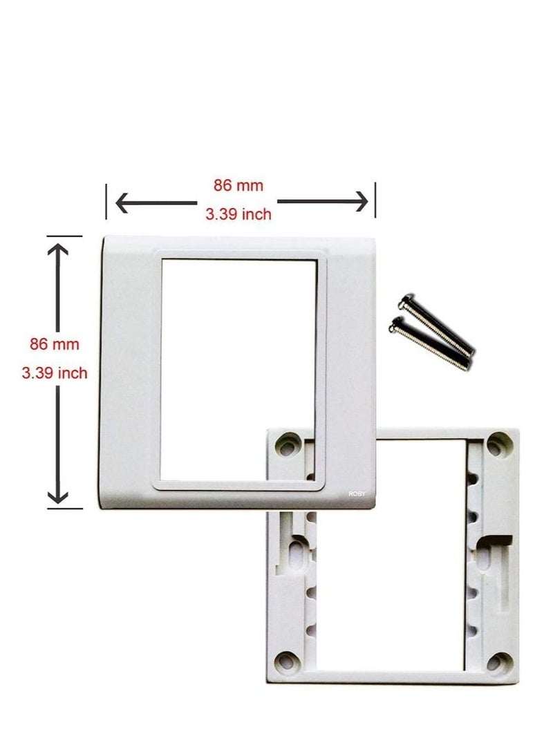 DKURVE® 86 TYPE Wall Panel rj45 + VGA + VGA Modules Multimedia Wall Plate