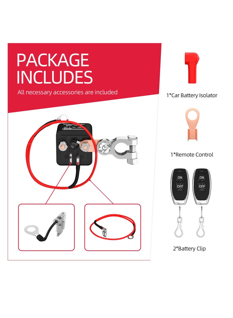 Portable Remote Battery Disconnect Switch,  Upgraded Battery Disconnect Switch, Anti Theft
