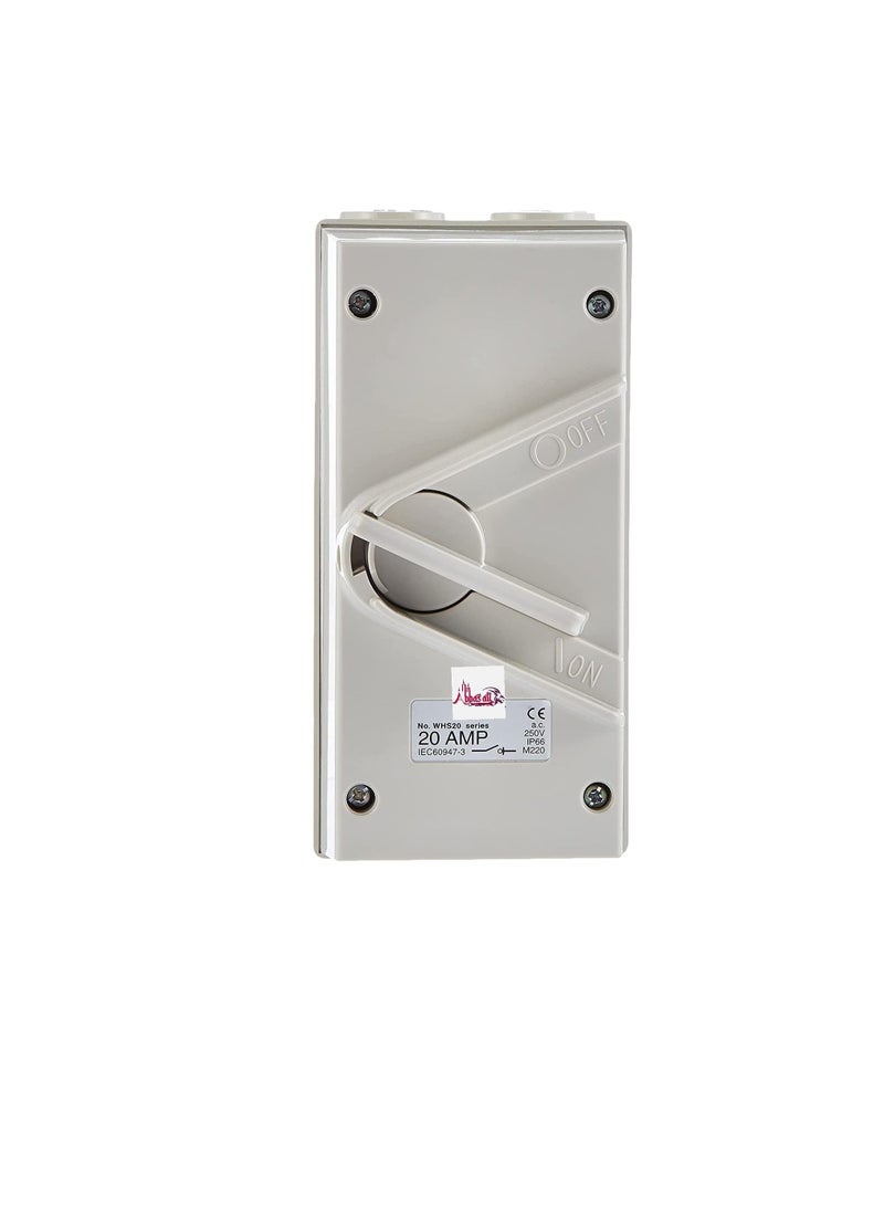 Electric Surface Mount Triple Pole Isolating Switch weatherproof