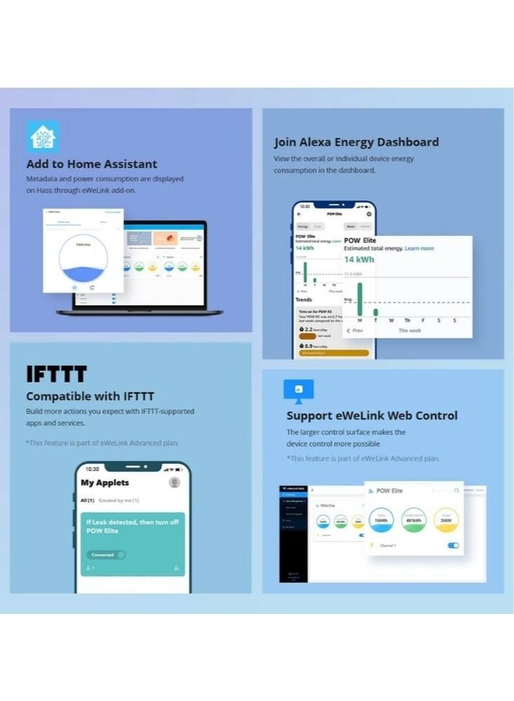 POW Elite Smart Power Meter Switch 16A