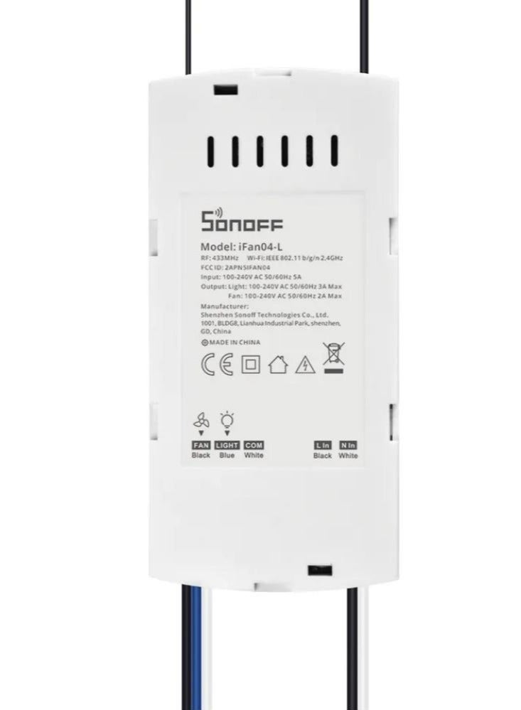 Wi-Fi Ceiling Fan And Light Controller