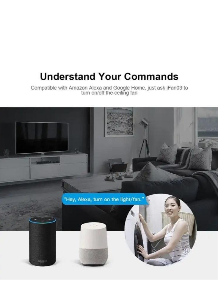 Wi-Fi Ceiling Fan And Light Controller