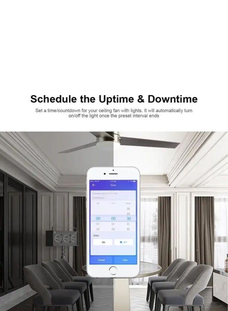 Wi-Fi Ceiling Fan And Light Controller