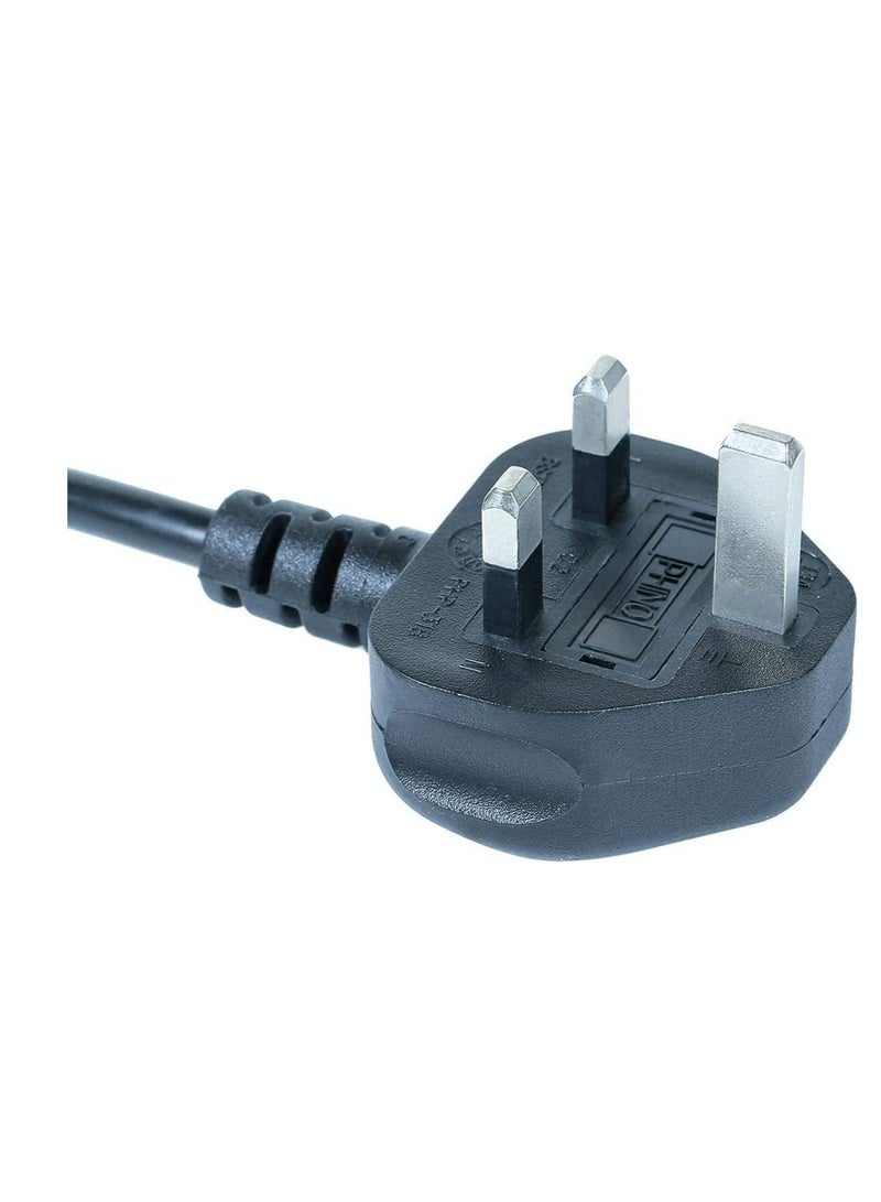 DKURVE 1 Way Gang Extension Lead 13 AMP Single Socket Extension Lead, UK 3 Pin Fused Plug male to female Travel Use Extension Cord 3 Meter