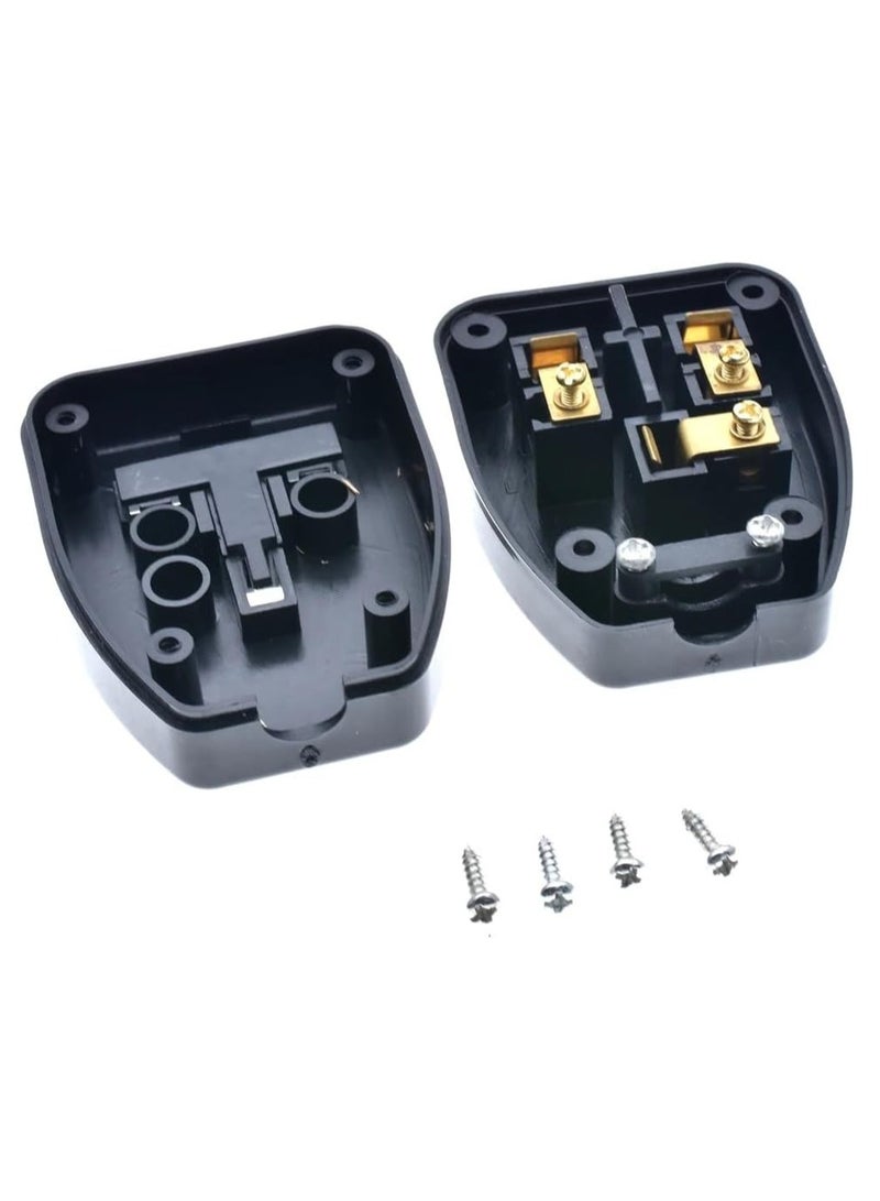 DKURVE® 16A Industrial Socket Plug To 13A Socket Extension 14AWG Lead Black Male to 1 Gang Socket Hook Up Extension Cable Lead 0.5 Meter
