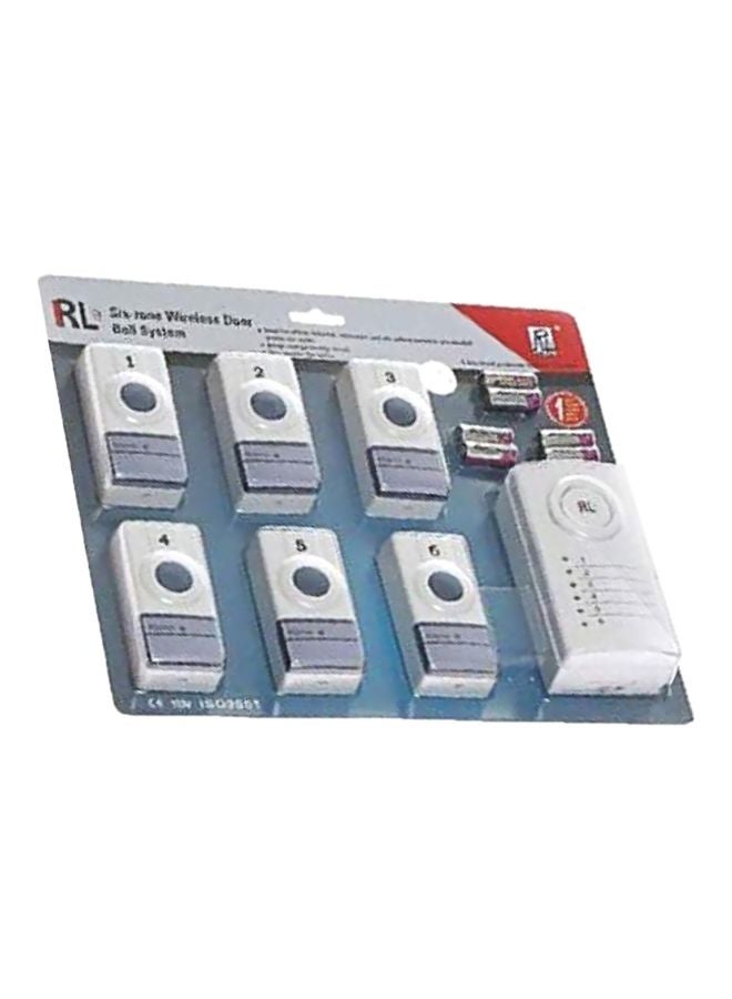 Wireless Doorbell Set White/Grey