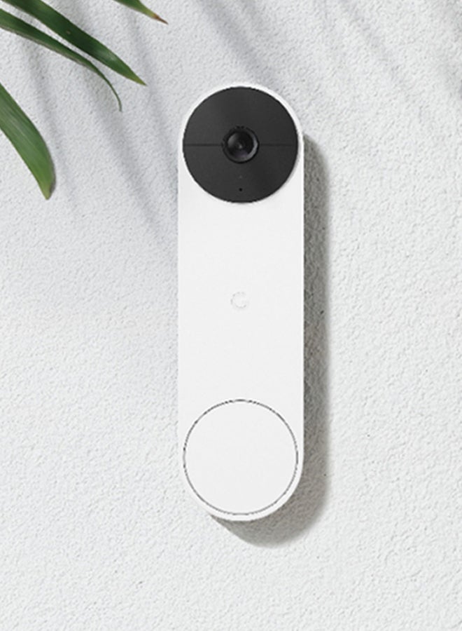 Video Doorbell White 7.5x3x2.1inch