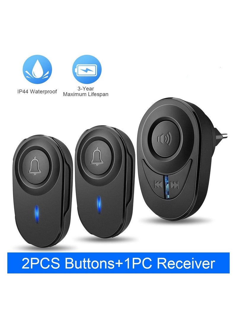 Wireless Doorbell Outdoor Waterproof Smart Home Door Bell Home Security Alarm