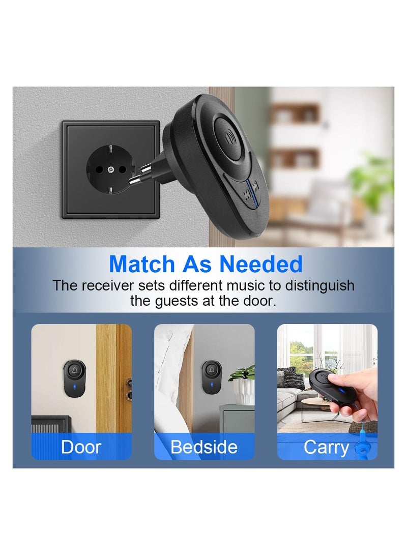 Wireless Doorbell Outdoor Waterproof Smart Home Door Bell Home Security Alarm