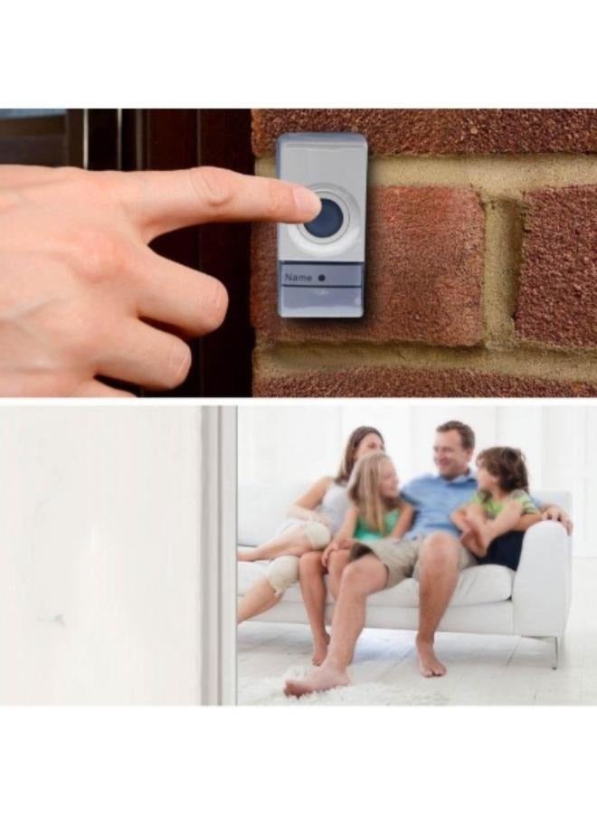 6-Zone Wireless Door Bell System with Push Buttons