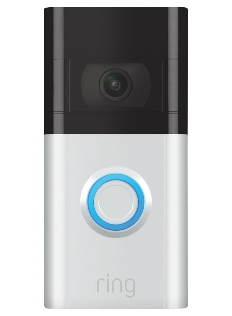 Ring Video Smart Wi-Fi Video Doorbell 3 - Satin Nickel