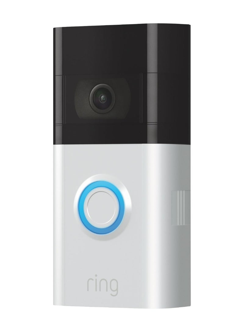 Ring Video Smart Wi-Fi Video Doorbell 3 - Satin Nickel