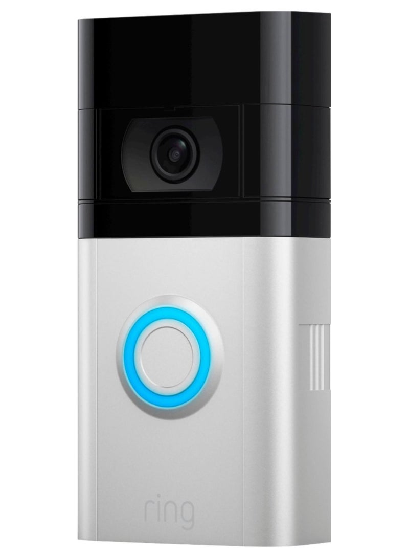 Ring Video Smart Wi-Fi Video Doorbell 4 - Satin Nickel