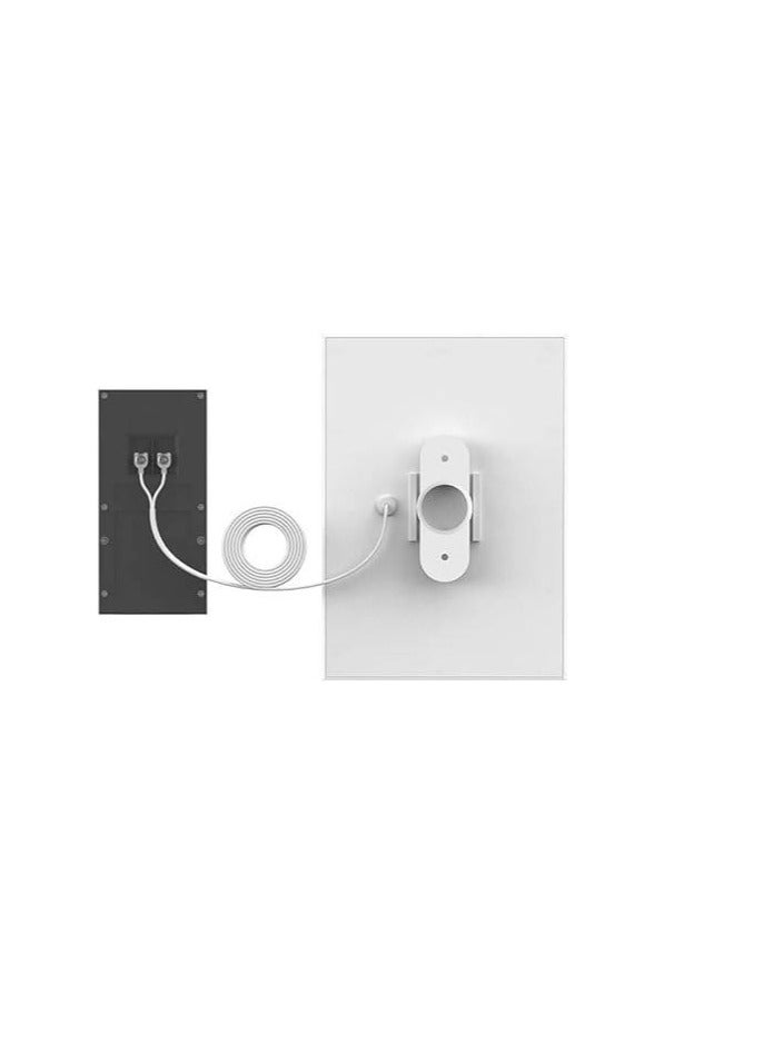 New Ring Solar Panel, White for Ring Video Doorbell 2, Ring Video Doorbell 3 & Ring Video Doorbell 4