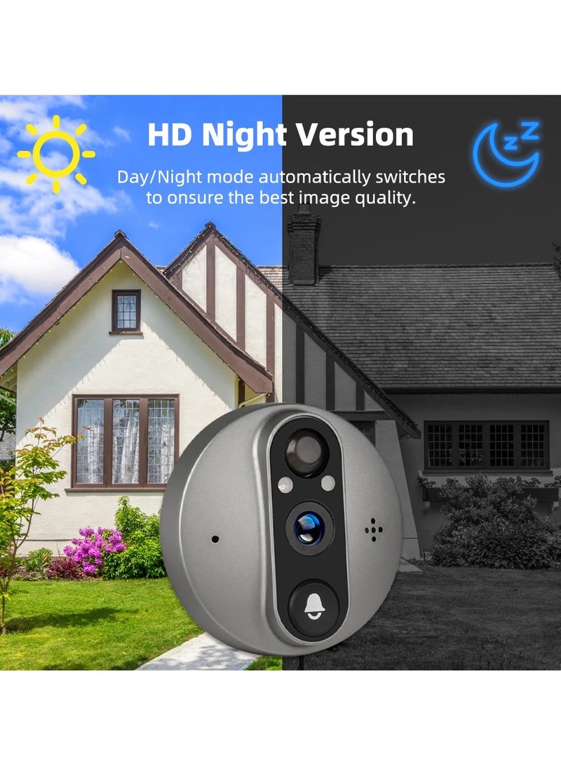 Smart Video Doorbell Cat's Eye Home Camera 1080P Wireless Wifi Remote Monitoring HD Cat's Eye