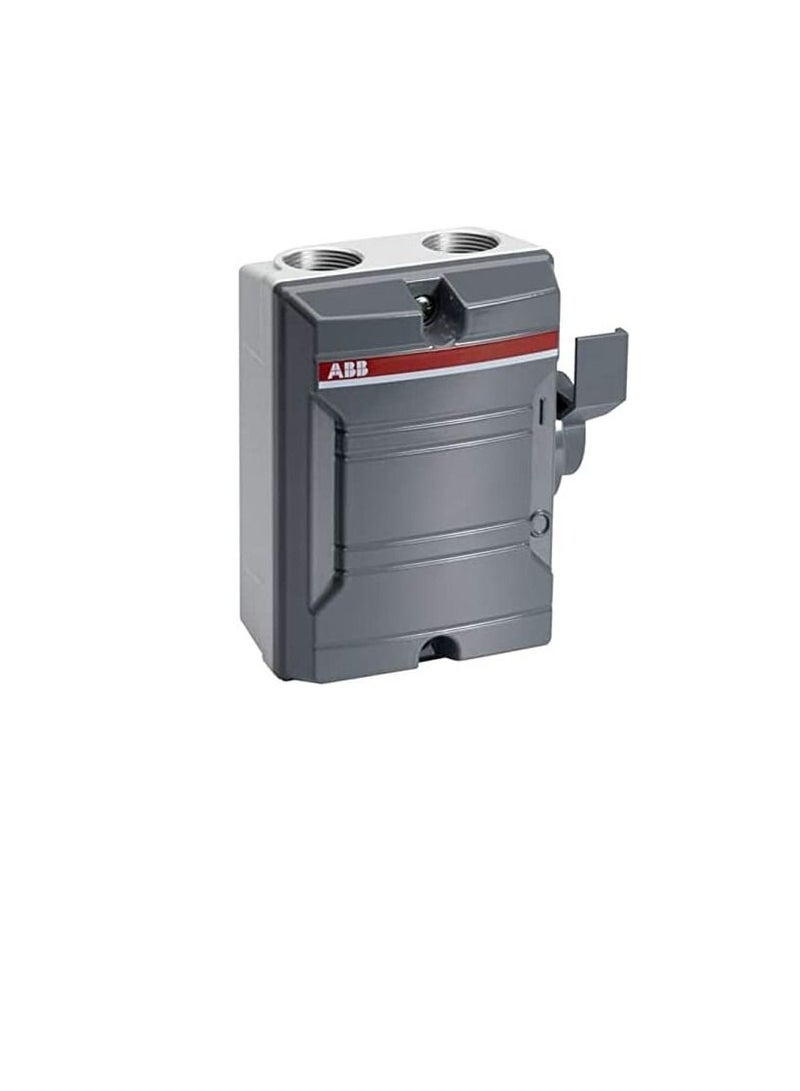 ABB Weatherproof Isolator 25A 3P GREY KSE325 Enclosed Switch DisconnectorTPN 2CMA142412R1000