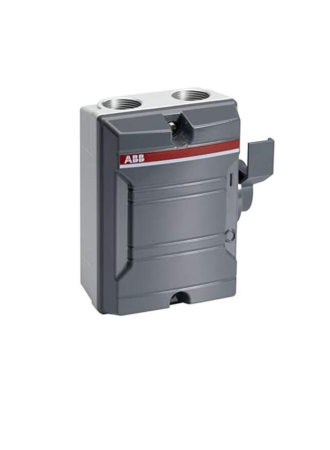 ABB Weatherproof Isolator 25A 3P GREY KSE325 Enclosed Switch DisconnectorTPN 2CMA142412R1000