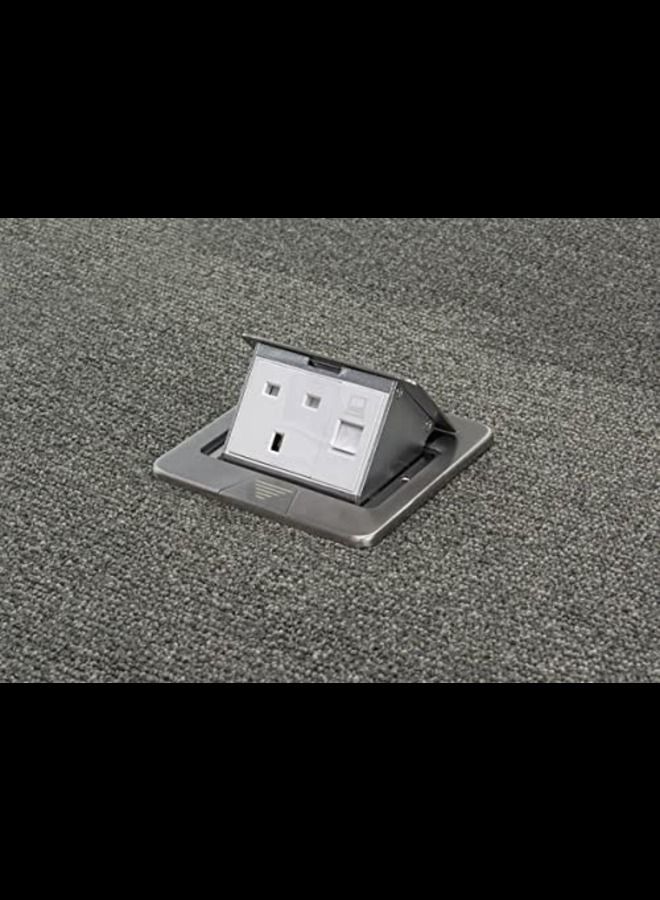 Pop Up Floor Socket Box 250V Data Socket