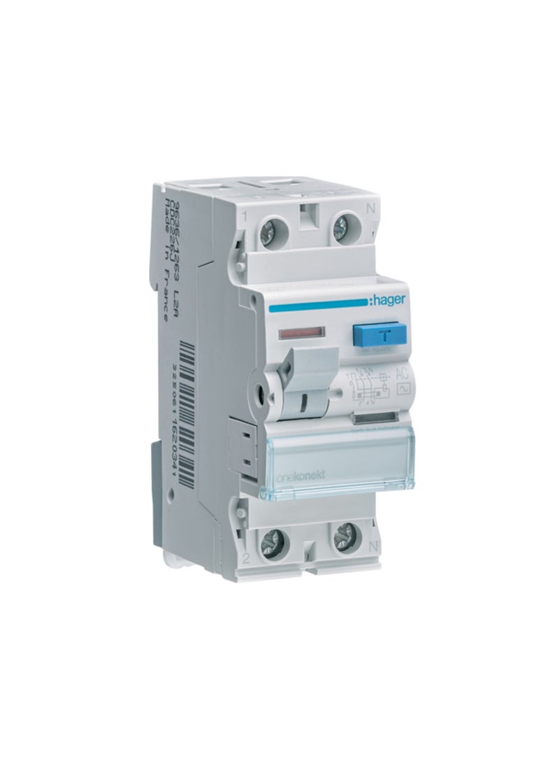 HAGER 63A 2P 30MA Earth Leakage Circuit Breaker CDC264J *ONEKONEKT*