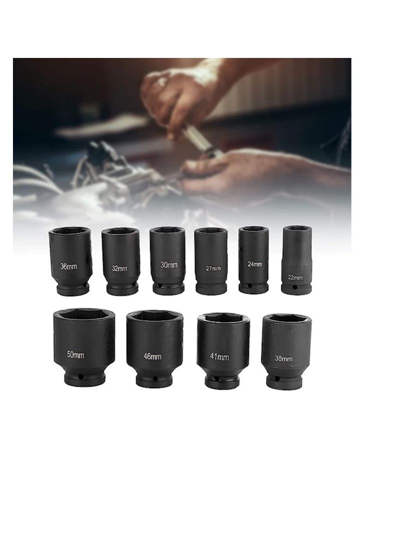 Black Impact Deep Socket 3/4'' 12PT