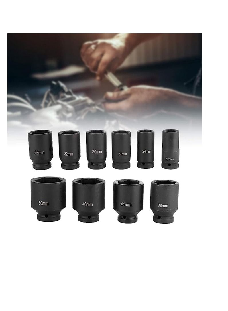 Black Impact Deep Socket 3/4'' 12PT