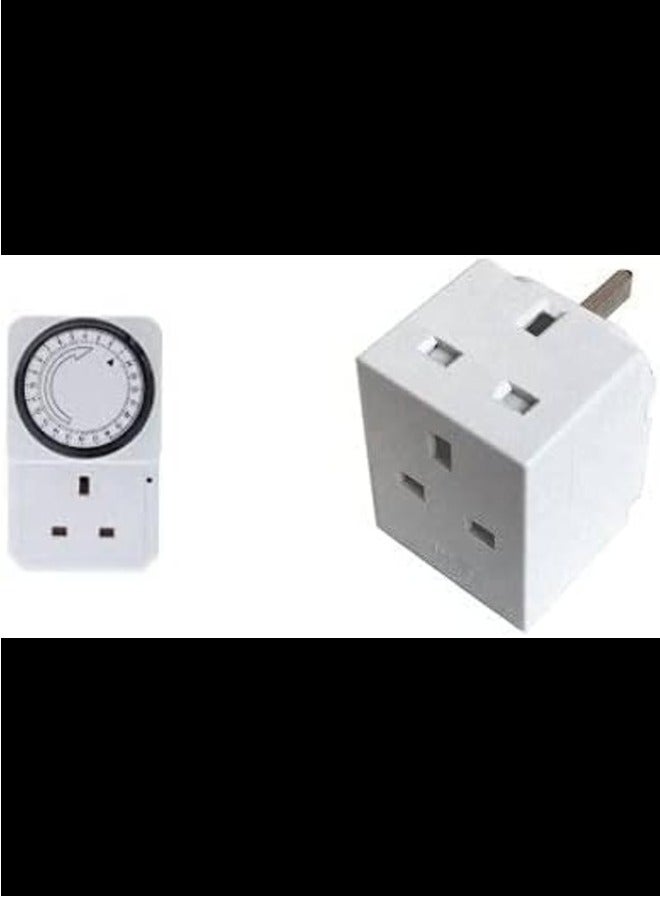 24 Hour programmable Timer with Multiplug