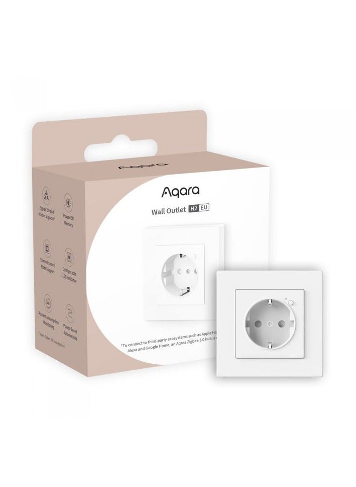 AQARA WALL OUTLET H2 EU (WP-P01D) - ZIGBEE FLUSH-MOUNTED SOCKET