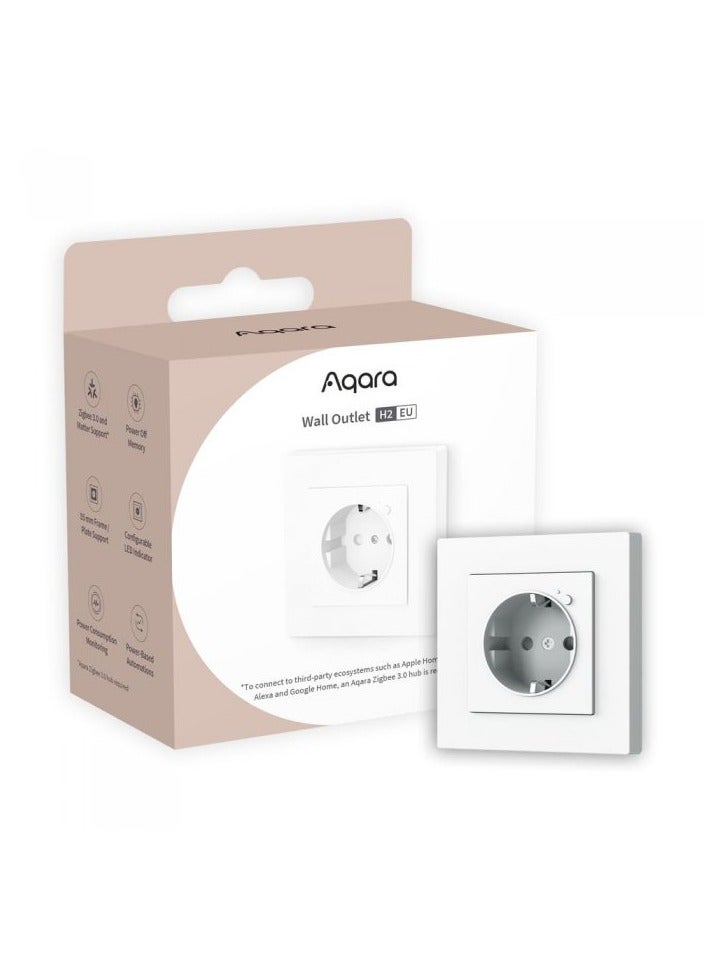 AQARA WALL OUTLET H2 EU (WP-P01D) - ZIGBEE FLUSH-MOUNTED SOCKET