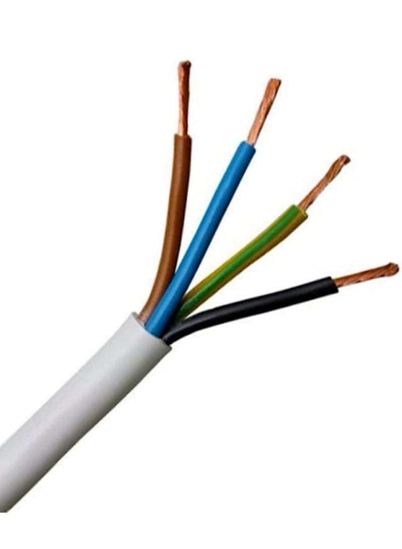 Electrical Multicore PVC Flexible Cable Extension Wire Copper Power Cord 5 Meter 4 crore