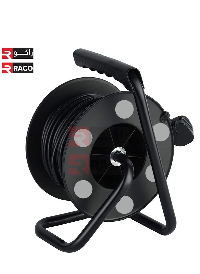 RACO Terminator Heavy Duty Extension Cable Reel, 3 Socket With Lighted Switch Cord Reel UK Plug Socket with 13Amp 3 pin plug