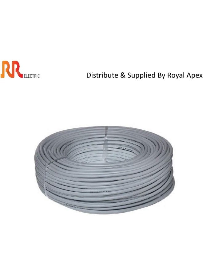 Multi Strand Pure Copper Single Core Flexible Cables | Trirated Electrolytic Conductor Up To 105C Fire Resist Electric Panel Wire | Bs6231 Iso9001 Ce Compliant 100Y(90M) Roll (2.5Mm, Grey)