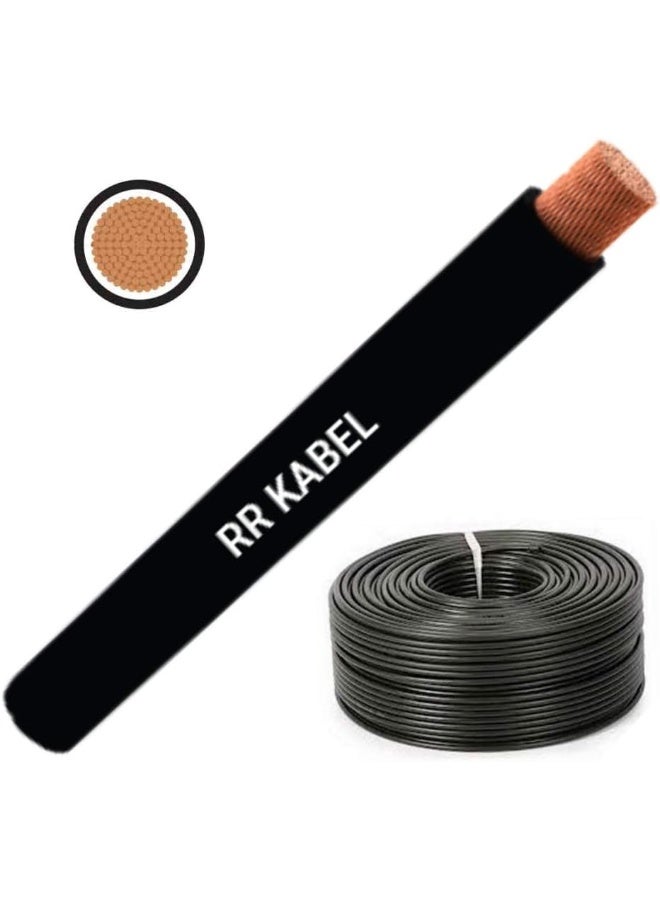 Multi Strand Pure Copper Single Core Flexible Cables | Trirated Electrolytic Conductor Up To 105C Fire Resist Electric Panel Wire | Bs6231 Iso9001 Ce Compliant 100Y(90M) Roll (1.5Mm, Black)