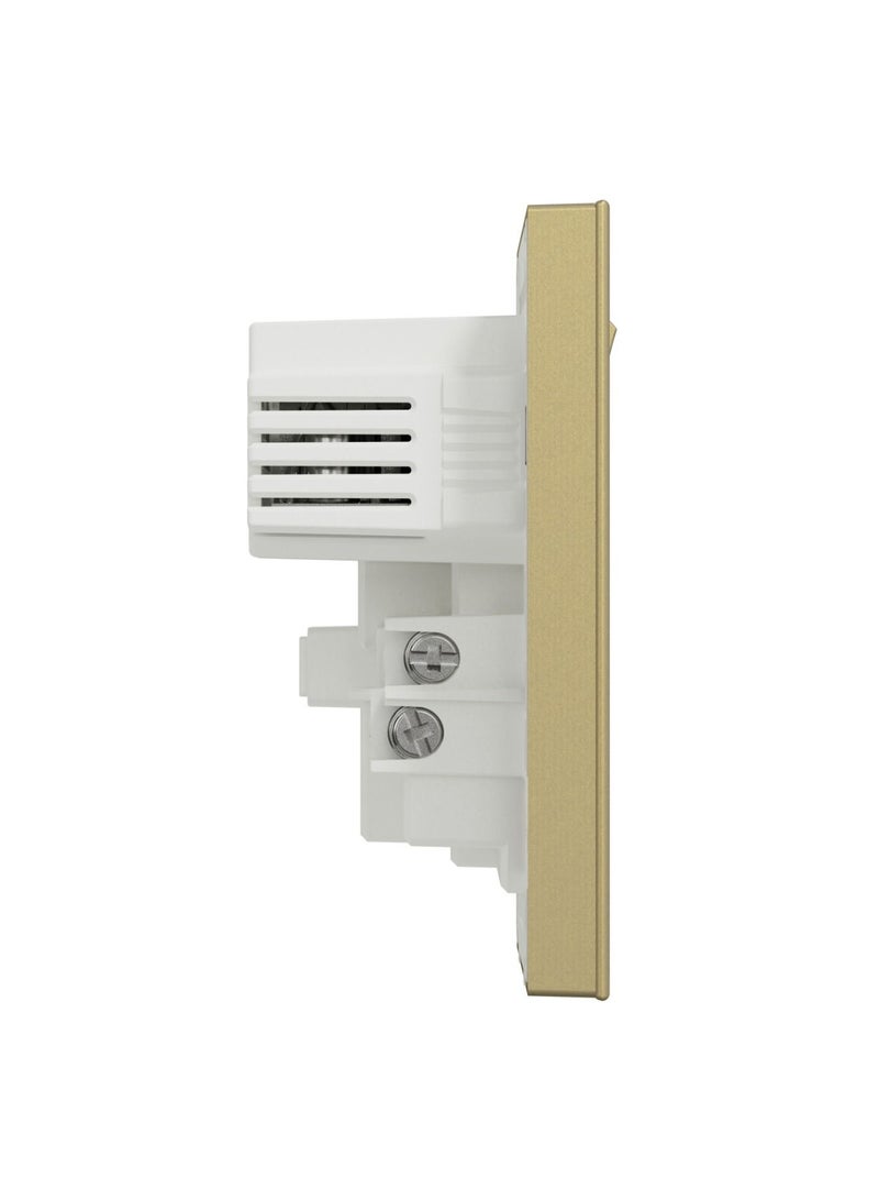 Schneider Electric Avataron C Switch Socket E8715USB_WG, 1 Gang, 13A Wine Gold 2.1A Two Port USB