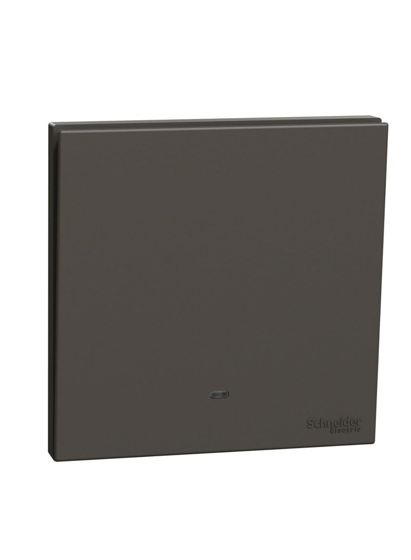 Schneider Electric Avataron C Intermediate Switch With Fluoresent Locator E8731MF_DG, 1 Gang, 16Ax Dark Grey 250 V