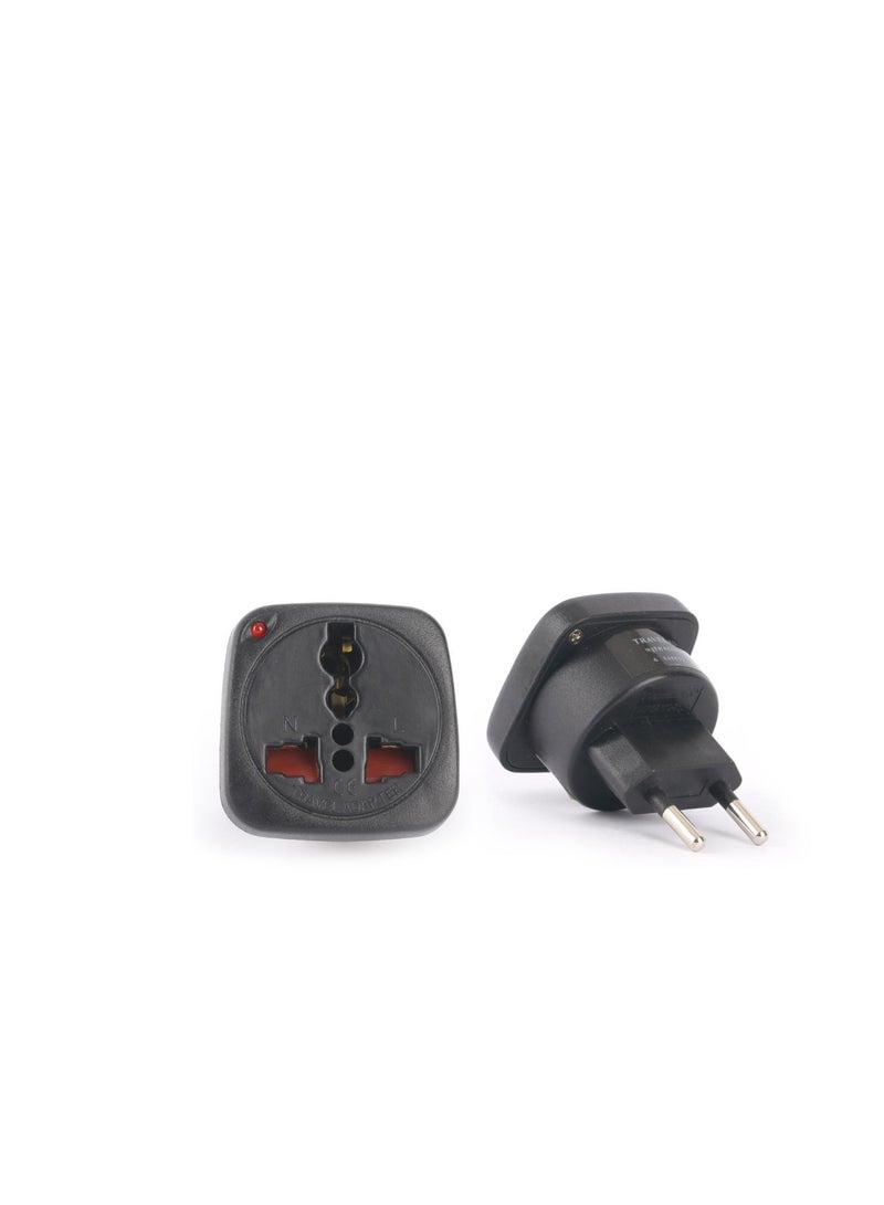 Terminator travel adaptor 2RP to universal (black) TL 12B