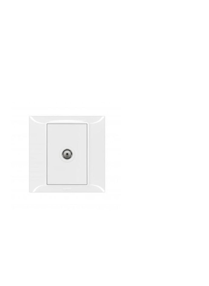 Legrand Female Single TV Outlet Belanko White